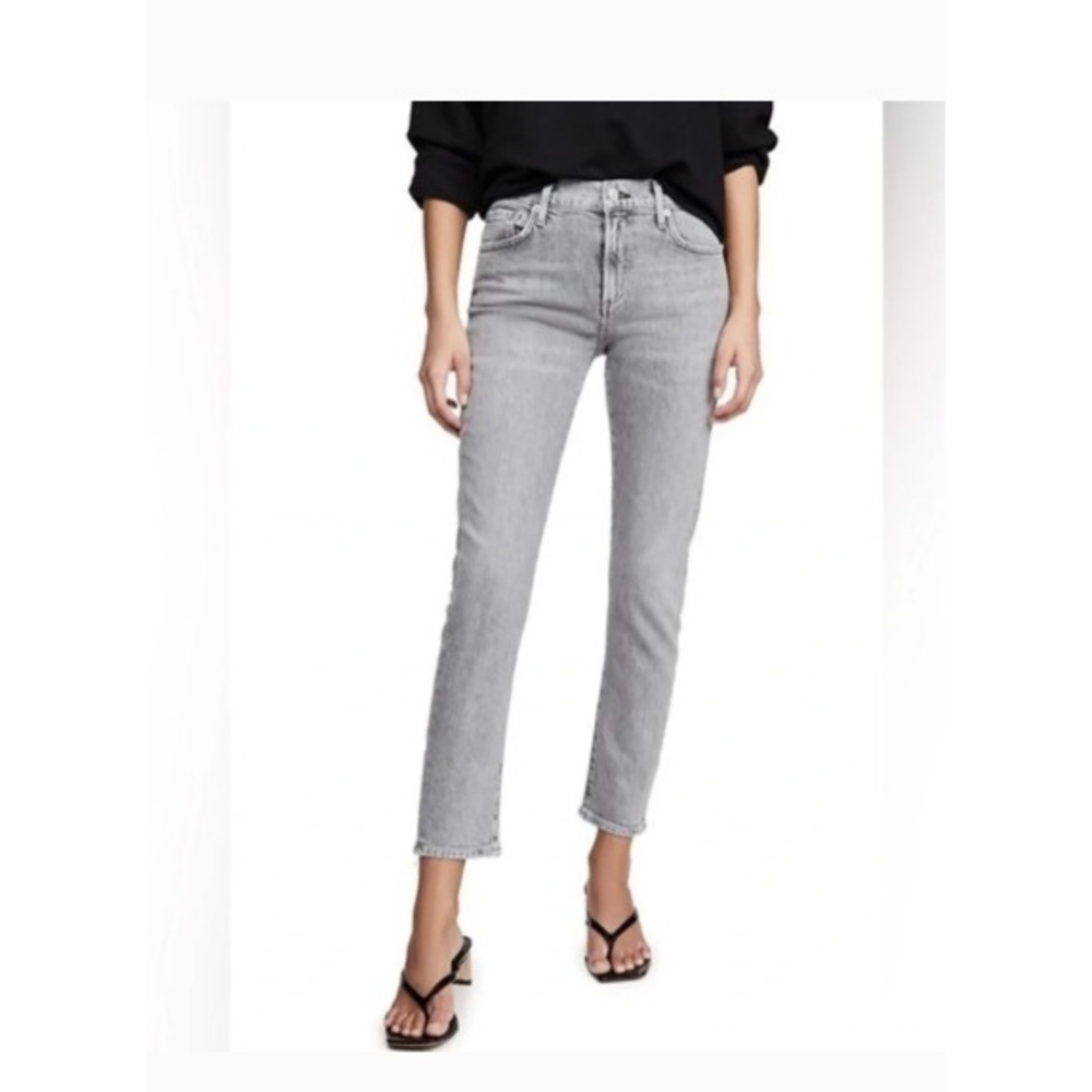 AGOLDE Toni Mid Rise Straight Leg Jeans Grey Wash A133-1138 Size 26